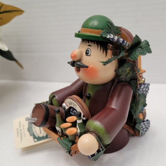 holz knoddl by Kathe Wohlfahrt Roving German Wine Merchant Only Top Decorate - Picture 3 of 16